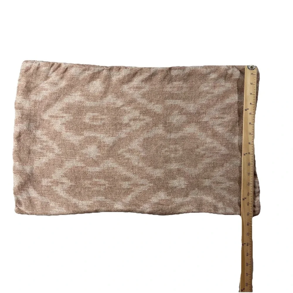 Pottery Barn Ventura Ikat Linen Pillow Cover 16